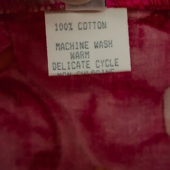 Talbots Size 14 Pink Hawaiian Tropical Floral Print Wrap Tie Midi Cotton Skirt - Picture 4 of 6